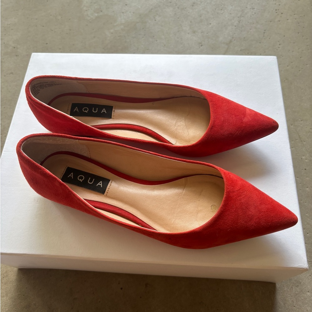 Aqua RED Abel Suede Flats